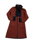 Loro Piana 100% Cashmere Reversible Knit Coat With Scarf Size I 42 UK 10 US 6 ladies
