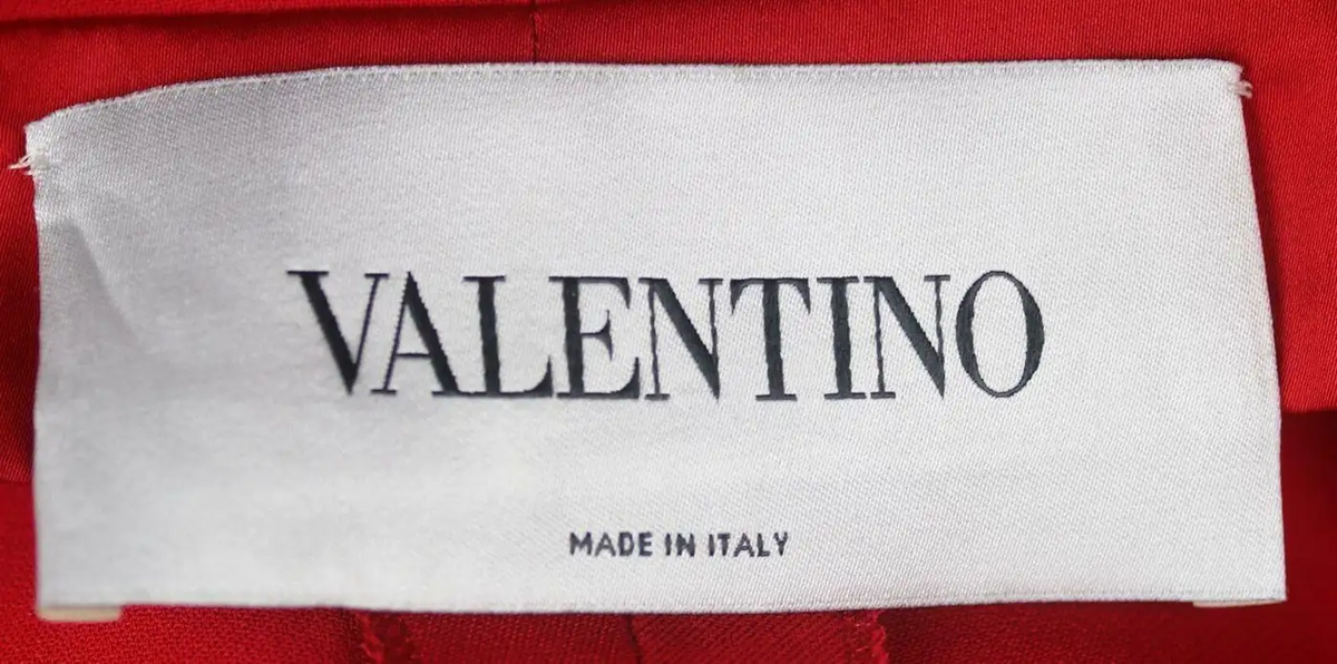 Valentino Red Backless Draped Silk Crepe Jumpsuit Size M medium ladies
