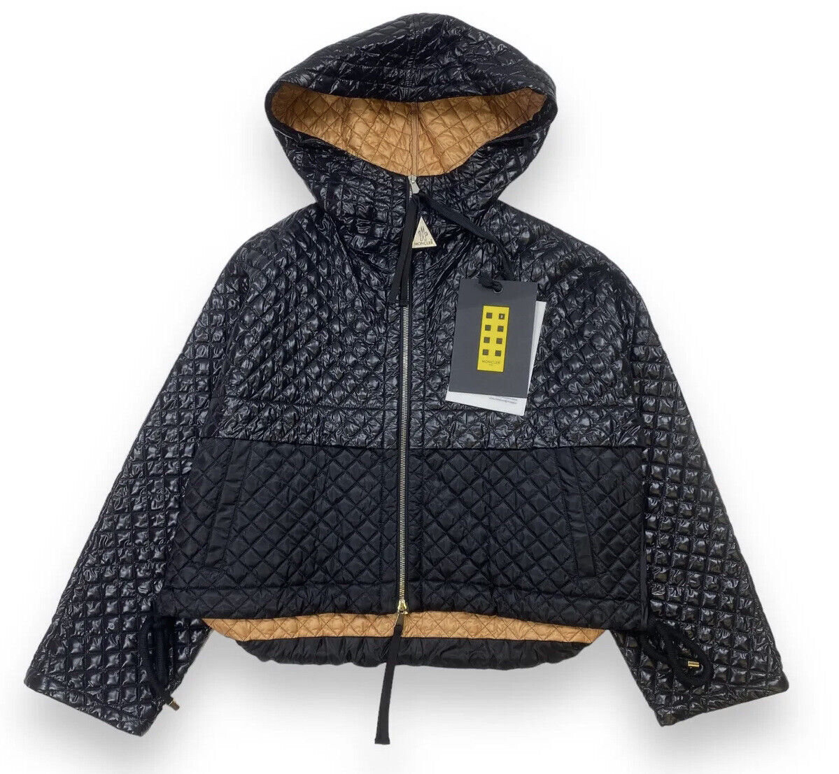 MONCLER GENIUS 1952 CITRINE JACKET NYLON DOWN FEATHERS JACKET - Black Size 2 M ladies
