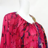 ROBERTO CAVALLI silk floral print amazing 2008 tunic top Size I 40 UK 8 US 4 S ladies