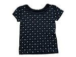 SAINT LAURENT Black Studded T Shirt Size S ladies