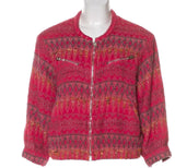 IRO Olathe Tweed Bomber Jacket Size 0 XXS As Seen on Rosie