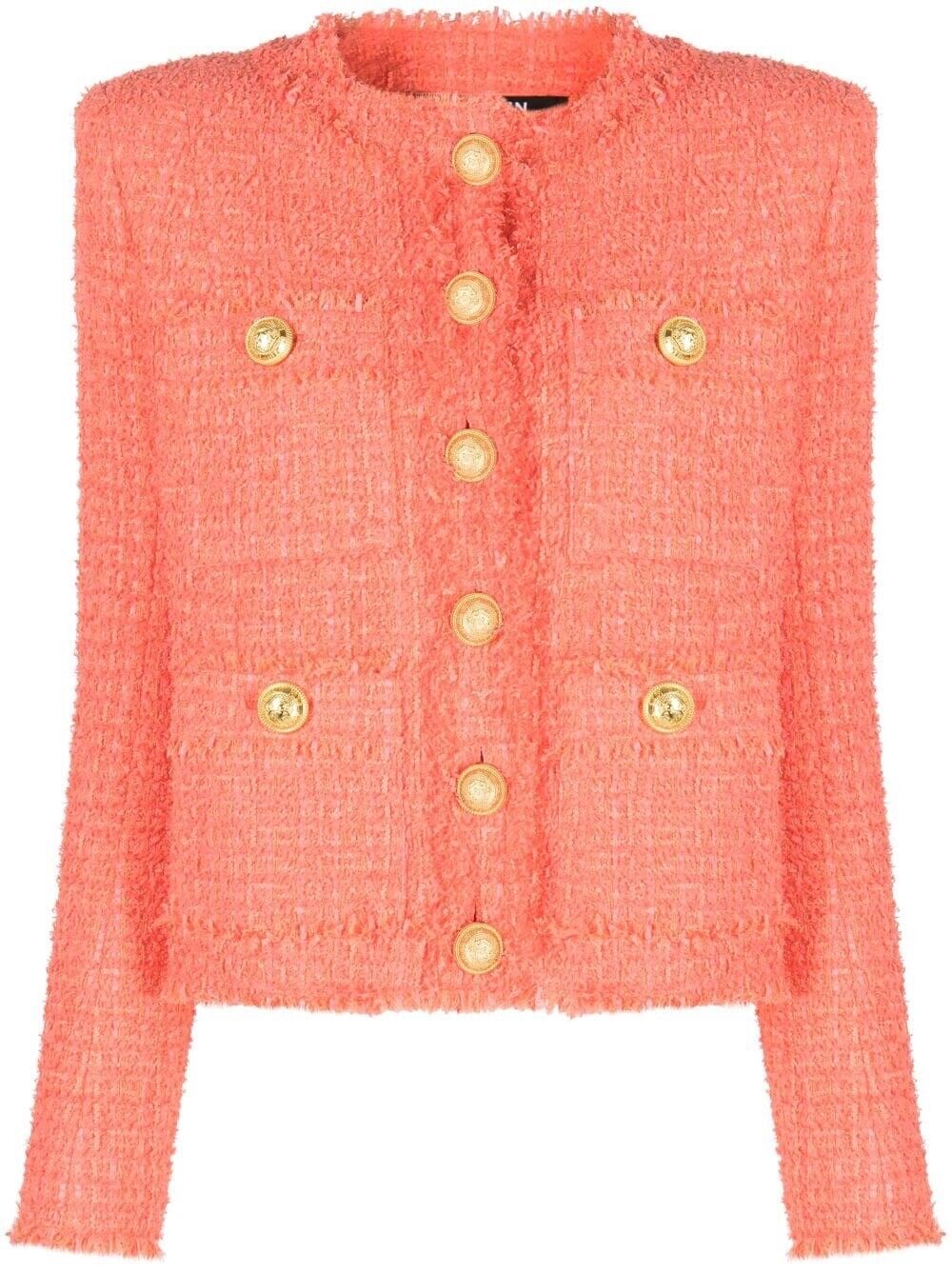 Balmain 2023 Boucle Tweed Jacket & Skirt Set F 36 UK 8 US 4 S small ladies