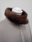 Loro Piana Winter Wengen Double Cashmere Cape With Detachable Mink Fur ladies