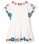 Stella McCartney KIDS Girls' floral-embroidered kimono dress SIZE 8 years children