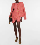 Balmain 2023 Boucle Tweed Jacket & Skirt Set Suit F 36 UK 8 US 4 S small ladies