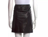 Ralph Lauren Sport Womens Leather Mini Skirt Black Size US 2 UK 6 XS ladies