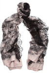 VALENTINO Cashmere Lace Scarf Shawl 75x25 inches ladies