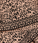 Alaïa Lynx jacquard knit flared dress Blush/Black Size F 38 ladies.