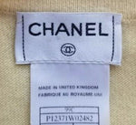 CHANEL 100% Cashmere Knit V Neck Cardigan Sweater Jumper F 38 UK 10 US 6 ladies