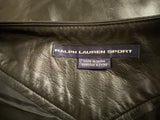 Ralph Lauren Sport Womens Leather Mini Skirt Black Size US 2 UK 6 XS ladies