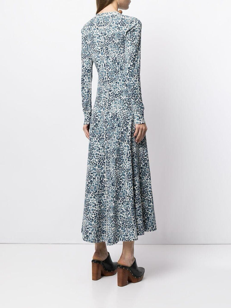 Ralph Lauren Polo Rowie Waffle Knit Floral Maxi Dress Size S/P Small l Afashionistastore Ralph Lauren Polo Rowie Waffle Knit Floral Maxi Dress Size S/P Small l Afashionistastore