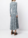 Ralph Lauren Polo Rowie Waffle Knit Floral Maxi Dress Size S/P Small ladies