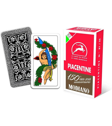 Modiano Regional Playing Cards Piacentine Anniversary of 150 years, Colour Case