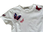 VALENTINO Garavani White Cotton Butterfly Embroidered T-Shirt Size M medium ladies