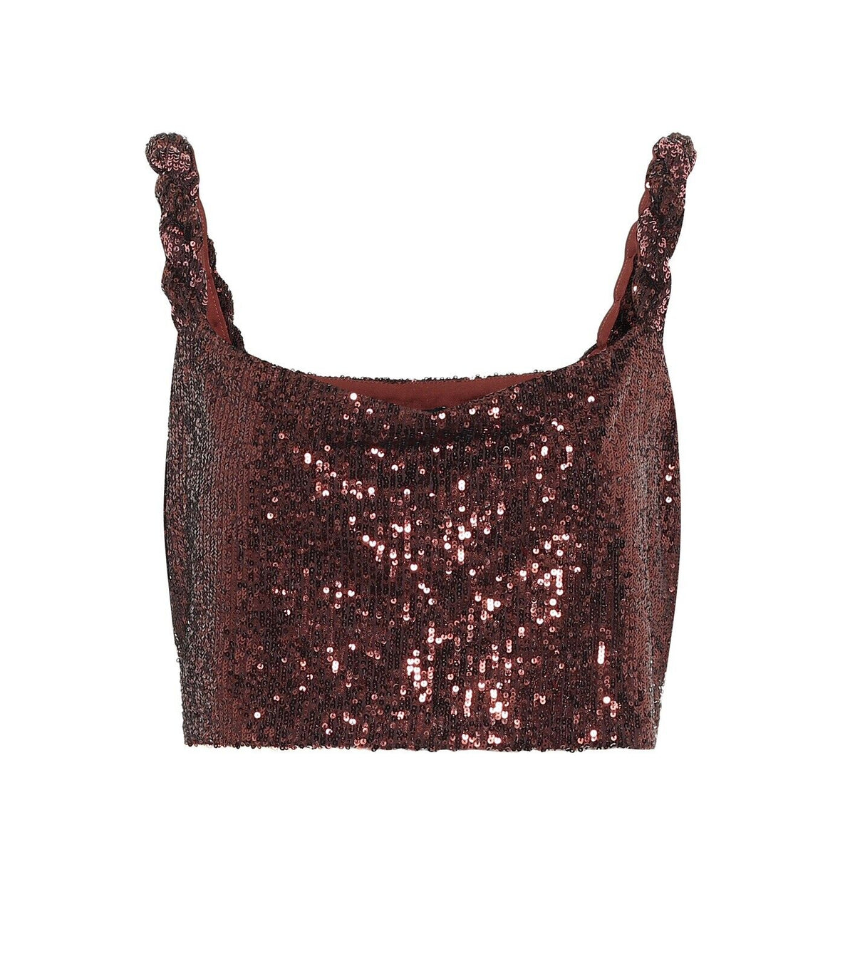 Balmain Current Collection Sequin Cropped Top And Skirt Set Size F 38 ladies