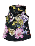 ROBERTO CAVALLI FLORAL SILK TANK TOP BLOUSE SIZE I 38 US 2 UK 6 XS ladies