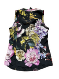 ROBERTO CAVALLI FLORAL SILK TANK TOP BLOUSE SIZE I 38 US 2 UK 6 XS ladies