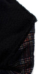 Chanel Iconic La Petit Vest Noir Tartan Trim Tweed Asymmetric Jacket F 38 UK 10 ladies