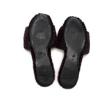 THE ROW Teddy Bear Shearling Slides Slippers Flats Size 41 US 11 ladies