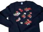 PETIT BATEAU Girl’s Flower Intarsia Wool Knit Sweater Jumper 10 Years old 140 cm children