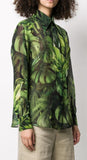 ICONIC Dolce & Gabbana Jungle Print Silk Shirt Size I 38 XS ladies