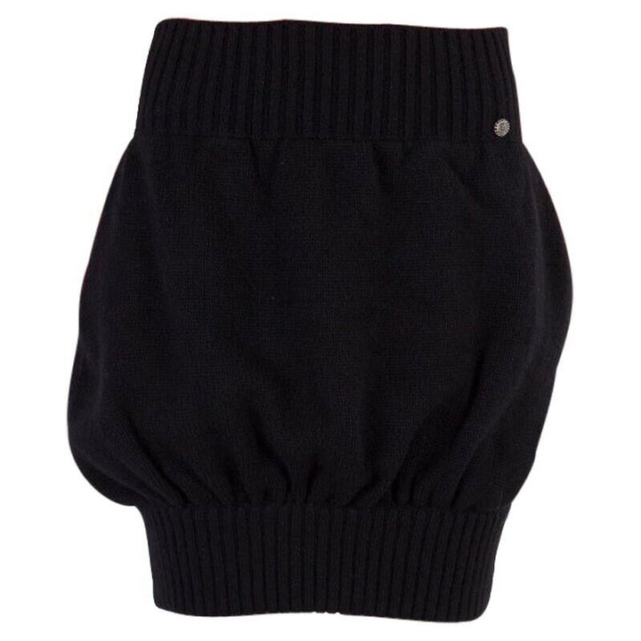 CHANEL Balloon knit skirt P33485K00877 Pure cashmere Black Size F 38 UK 10 US 6 ladies