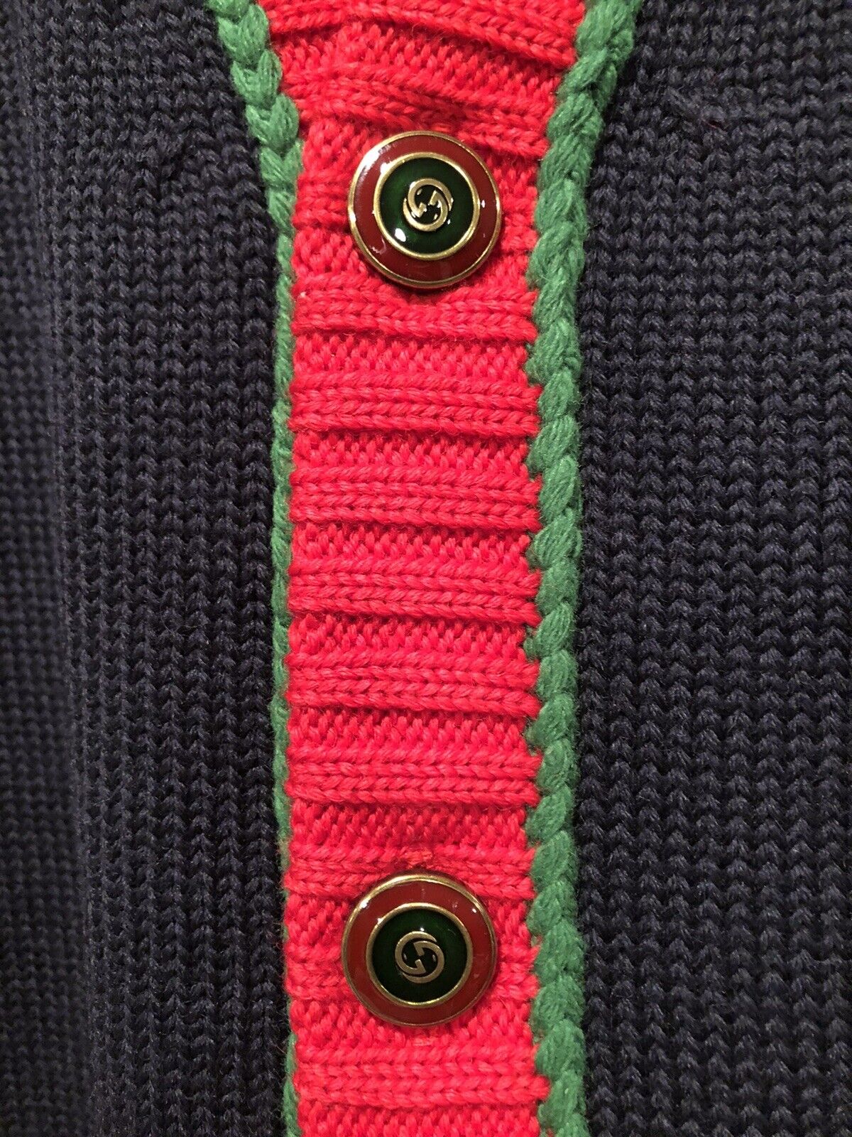 Gucci NY Yankees navy alpaca knit cardigan sweater jumper size 3XL men