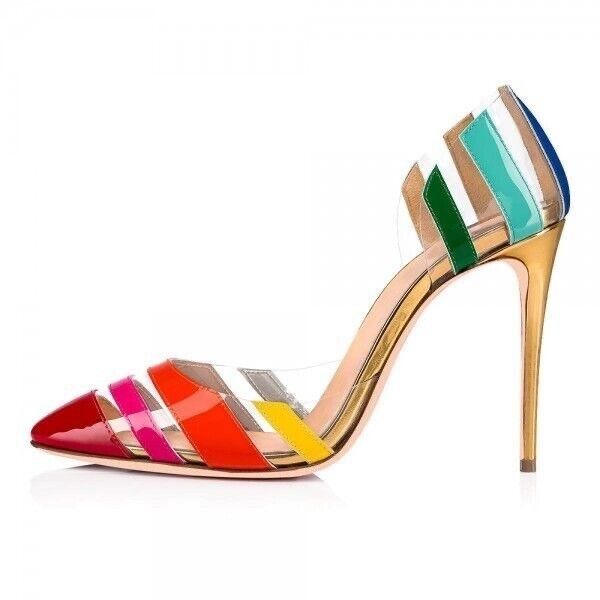 Louboutin rainbow heels best sale