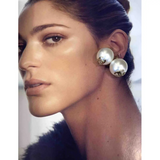 CHANEL XL Pearl CC Large Stud Earrings Sold Out ladies