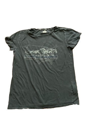 Denim & Supply By Ralph Lauren Black Land Of The Free Graphic T-Shirt S small ladies