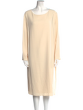 THE ROW crepe Larina tunic dress in cream Size US 14 XL ladies