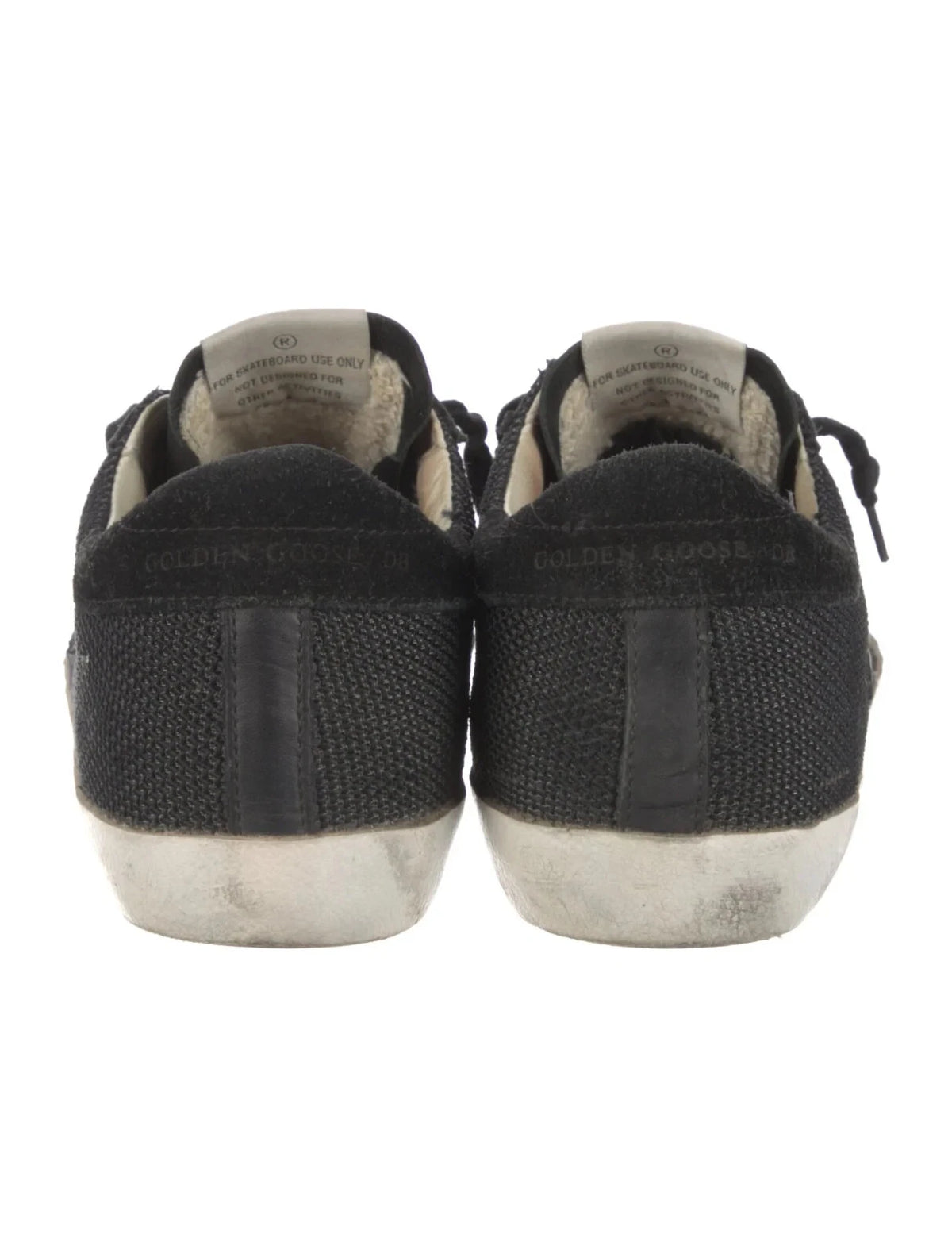Golden Goose Distressed Off White Mesh SuperStar Sneakers Trainers Size 38 ladies
