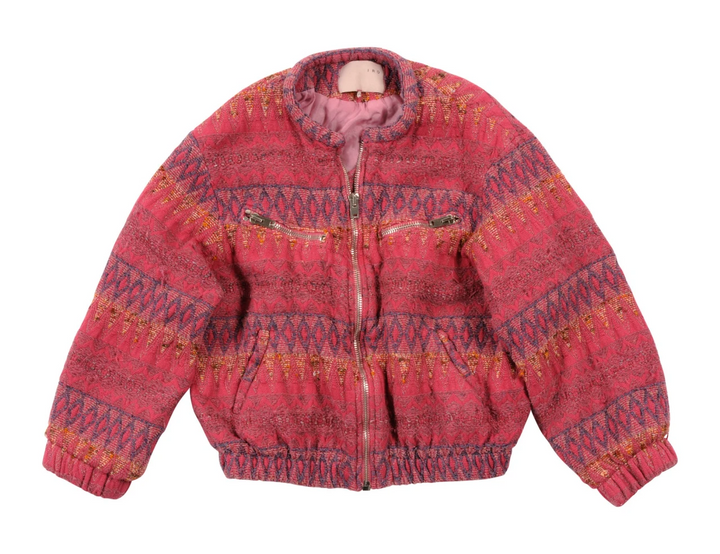 IRO Olathe Tweed Bomber Jacket Size 0 XXS As Seen on Rosie ladies