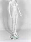 Standing female mannequin faceless mat white