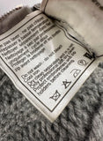 Iconic Chanel 2008 Fall Grey Embellished Cashmere Jumper Sweater FR 44 ladies