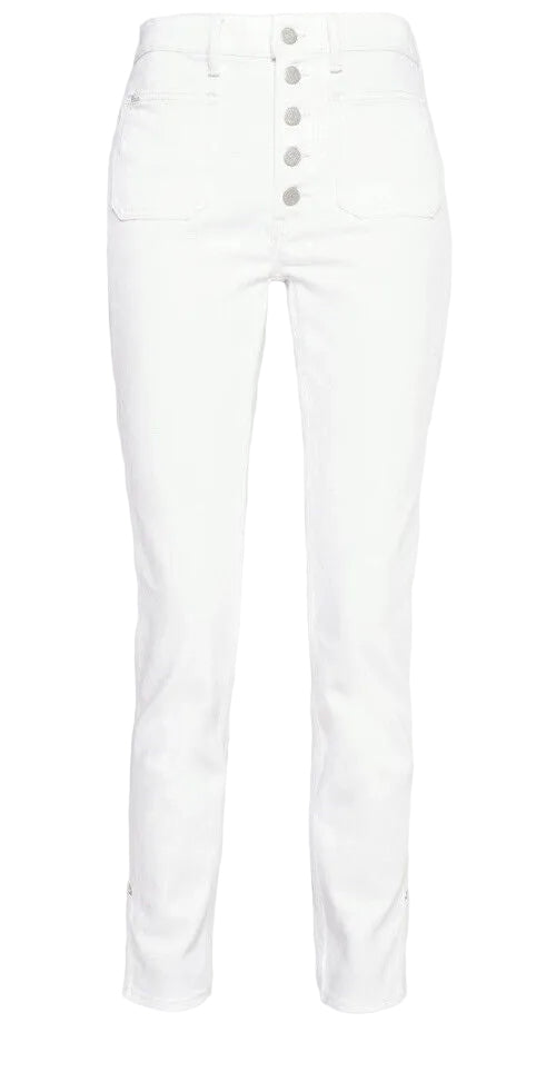 Polo Ralph Lauren White Tompkins Skinny High Waist Jeans size 28R ladies