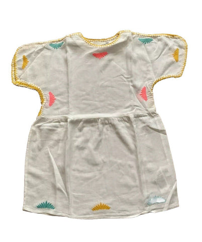 Stella McCartney KIDS Girls' White Kimono Embroidered Dress SIZE 6 years children