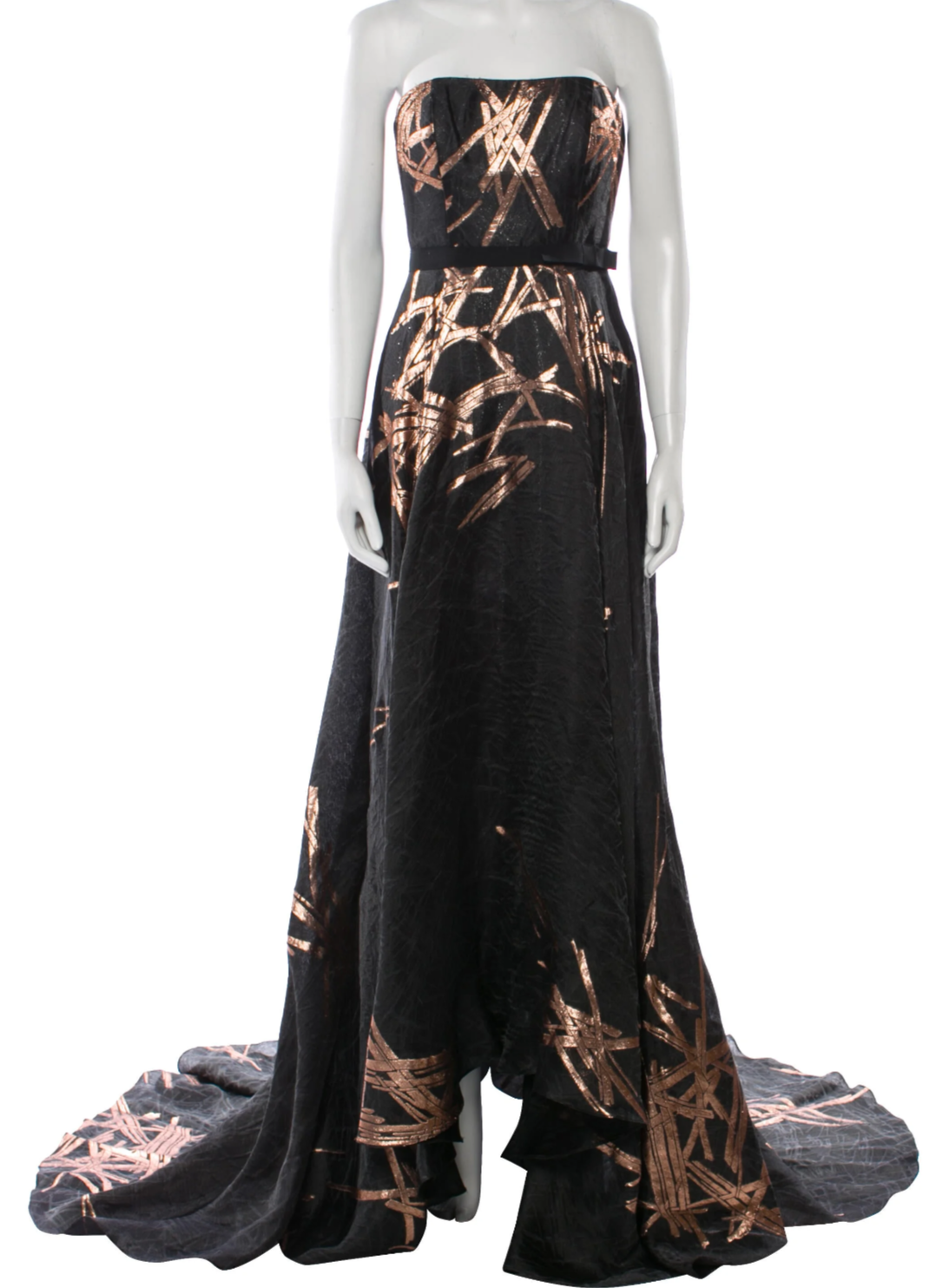 Carolina Herrera Red Carpet Black Strapless Gown Dress Size US 4 UK 8 Small ladies