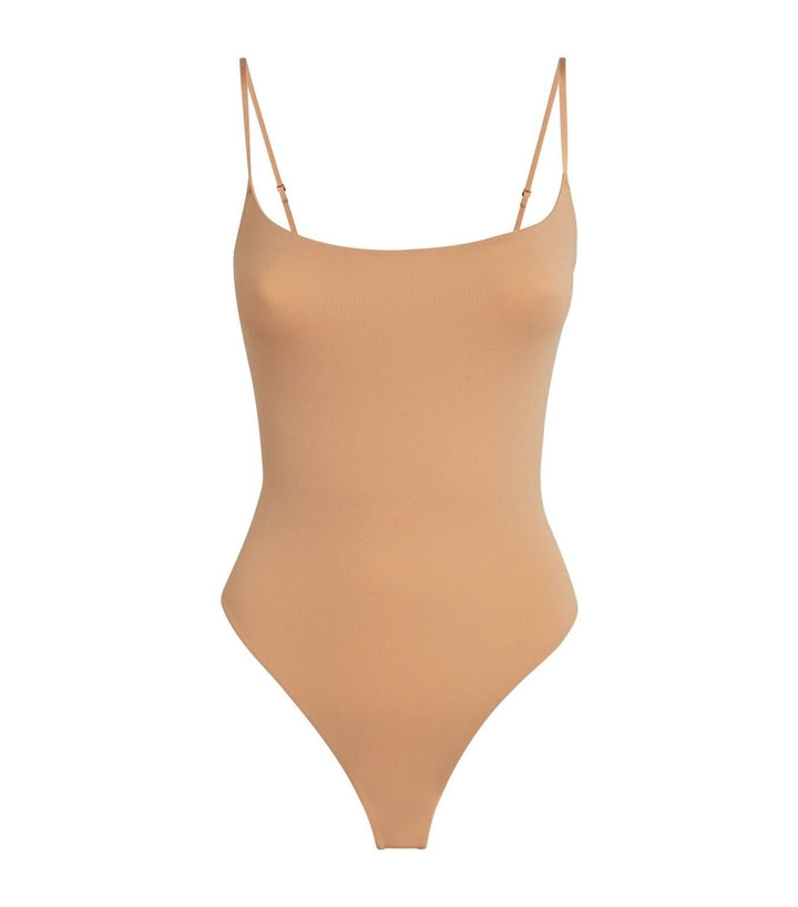 Skims Bodysuit Clay Thong Adjustable Spaghetti AP-BST-0066 Fits Everybody Sz S ladies