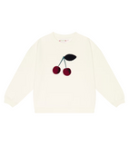 BONPOINT Girls’ cherry-motif embroidered Tayla Sweatshirt SIZE 14 YEARS children