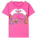 Stella McCartney KIDS LOVE T shirt Top for Girls Size 10 years old children