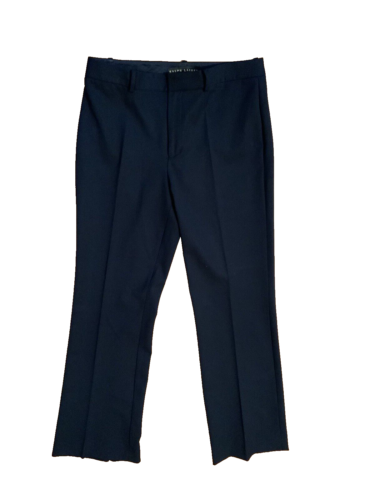 Ralph Lauren Black Label Navy Wool Office Pants Trousers Sz US 8 UK 12 L large ladies
