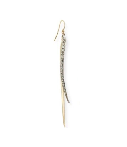 Alexis Bittar Two Tone Crystal Encrusted Spear Wire Earring - Gold 1 Earring ladies
