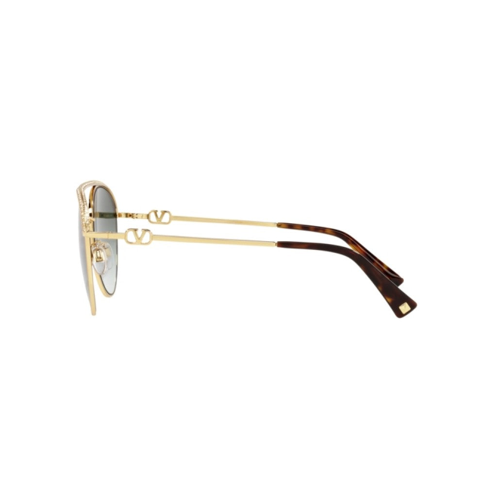 Valentino VA 2048 - 30028E Gold Sunglasses Ladies