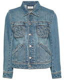 Zadig & Voltaire Women's Blue Kioka Denim Jeans Jacket Size L large ladies