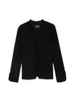 Zadig & Voltaire Marty black cotton knit cardigan sweater blazer size S small ladies
