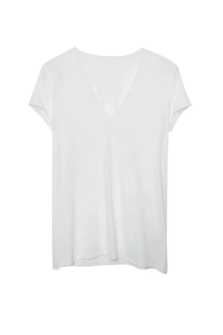 Zadig & Voltaire Story Fishnet Skull Strass T-Shirt Size XS ladies