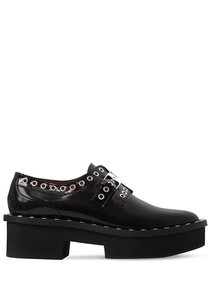 Robert Clergerie Black Patent Leather Eyelet Loafers Shoes 36 Uk 3 US 6 ladies