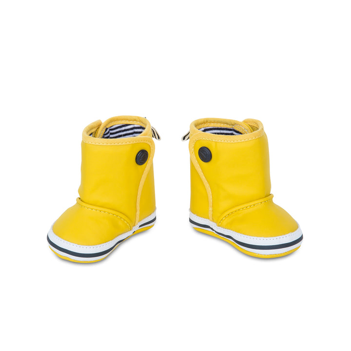 Petit Bateau babies rain yellow booties boots Size 6 month 19/20 cm children